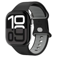Silikonski pas Spigen "Nano Pop" za Apple Watch (42 / 44 / 45 / 46 / 49mm) - black sesame