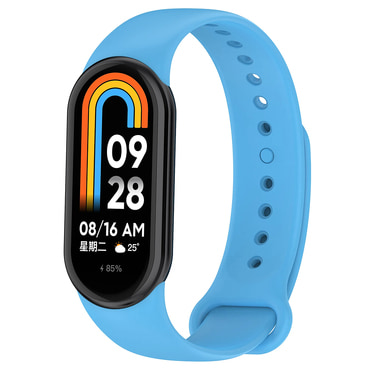 Silikonski pas Techsuit "W014" za Xiaomi Mi Band 8 / 8 NFC / 9 / 9 NFC / Smart Band 10 - nebeško moder