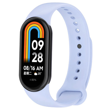 Silikonski pas Techsuit "W014" za Xiaomi Mi Band 8 / 8 NFC / 9 / 9 NFC / Smart Band 10 - svetlo moder
