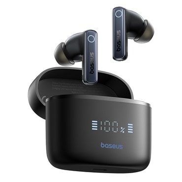 Bluetooth slušalke Baseus "Bowie 30" BT 5.3 z zmanjšanjem hrupa, IPX4 vodoodpornostjo in 65h baterijo - cosmic black