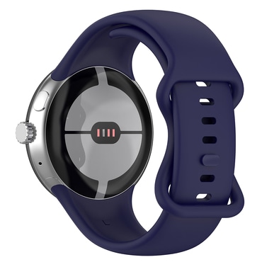 Silikonski pas Techsuit "W031" za Google Pixel Watch / Watch 2 / Watch 3 41mm / Watch 4 41mm - mornarsko modra