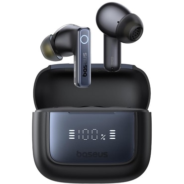 Bluetooth slušalke Baseus "Bowie 35" BT 5.3 z 6-Mic ENC tehnologijo in IPX4 vodoodpornostjo - black