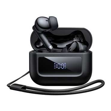 Bluetooth slušalke Mcdodo "B04 Series" BT 5.3 z IPX4, digitalnim prikazovalnikom in vrvico - black