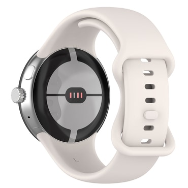Silikonski pas Techsuit "W031" za Google Pixel Watch 3 45mm - kremno bela