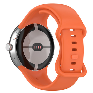 Silikonski pas Techsuit "W031" za Google Pixel Watch 3 45mm - oranžen