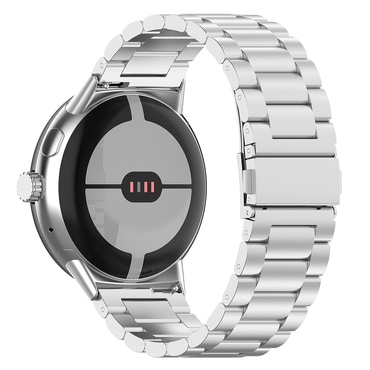 Silikonski pas Techsuit "W010" za Google Pixel Watch 4 45mm - srebrn