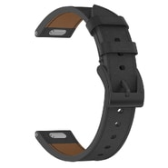 Univerzalen pas iz umetnega usnja Techsuit "W073" 18mm za pametne ure - črn