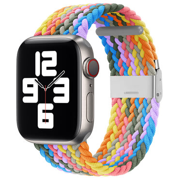 Najlonski pas Techsuit "W032" za Apple Watch (42 / 44 / 45 / 46 / 49mm) - heartbeat purple