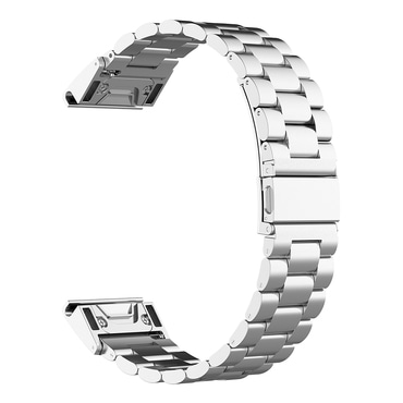 Univerzalen jekleni pas Techsuit QuickFit "W010" 22mm za pametne ure - srebrn