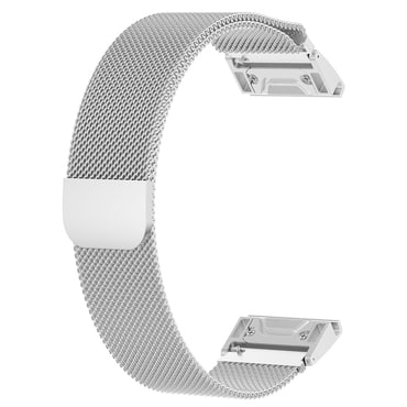 Univerzalen jekleni pas Techsuit QuickFit "W009" 22mm za pametne ure - srebrn
