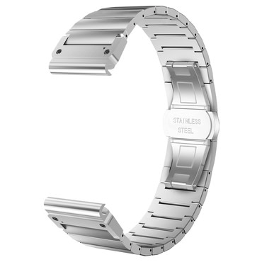 Univerzalen jekleni pas Techsuit QuickFit "W012" 26mm za pametne ure - srebrn