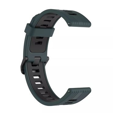 Univerzalen silikonski pas Techsuit "W002" 20mm za pametne ure - zelen