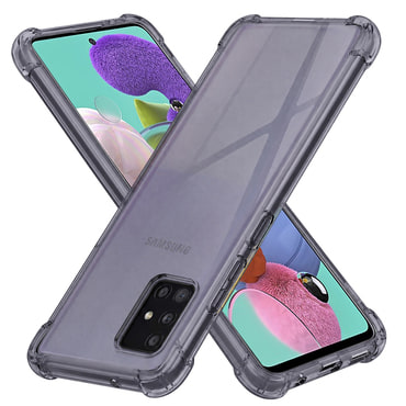 TPU gel ovitek Techsuit "Shockproof" za Samsung Galaxy A51 - smoke black