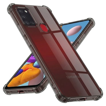 TPU gel ovitek Techsuit "Shockproof" za Samsung Galaxy A21s - smoke black