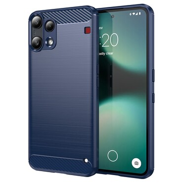 TPU gel ovitek "Brushed Carbon" za Nothing Phone (3a) Lite - moder