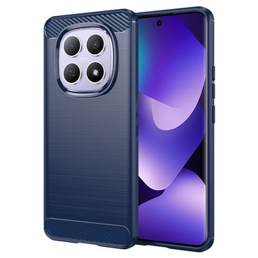 TPU gel ovitek "Brushed Carbon" za Xiaomi Redmi Note 15 4G / Redmi Note 15 5G / Poco M8 - moder