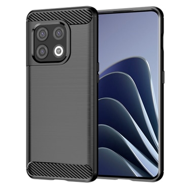 TPU gel ovitek "Brushed Carbon" za OnePlus 10 Pro - črn