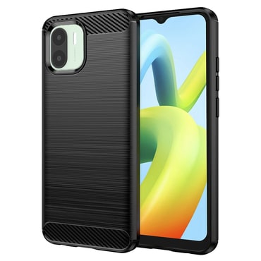 TPU gel ovitek "Brushed Carbon" za Xiaomi Redmi A1 / A2 - črn