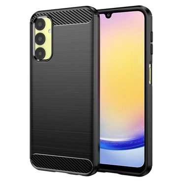 TPU gel ovitek "Brushed Carbon" za Samsung Galaxy A25 - črn
