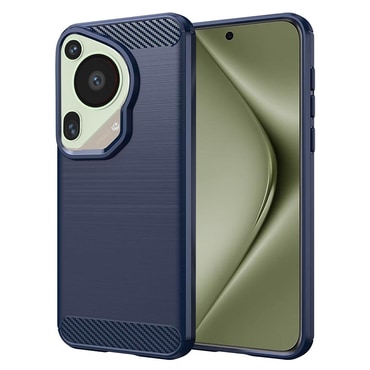 TPU gel ovitek "Brushed Carbon" za Huawei Pura 70 Ultra - moder