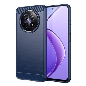 TPU gel ovitek "Brushed Carbon" za Realme 12 - moder