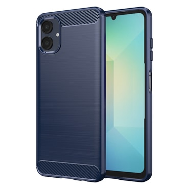 TPU gel ovitek "Brushed Carbon" za Samsung Galaxy A06 - moder