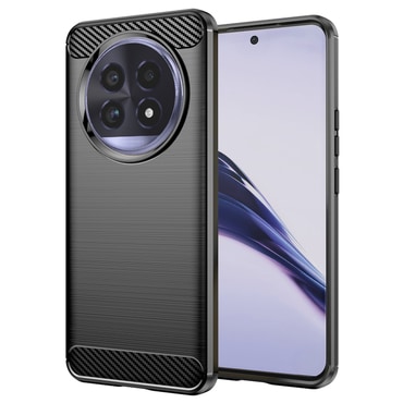 TPU gel ovitek "Brushed Carbon" za Realme 13 Pro / Pro Plus - črn