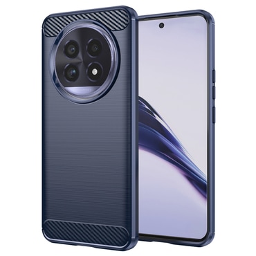 TPU gel ovitek "Brushed Carbon" za Realme 13 Pro / Pro Plus - moder