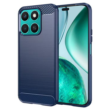 TPU gel ovitek "Brushed Carbon" za Honor X8c - moder