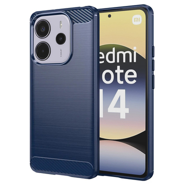 TPU gel ovitek "Brushed Carbon" za Xiaomi Redmi Note 14 4G - moder