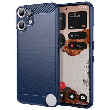 TPU gel ovitek "Brushed Carbon" za Nothing CMF Phone 2 Pro - moder
