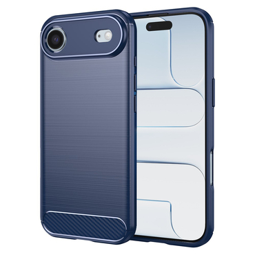 TPU gel ovitek "Brushed Carbon" za iPhone Air - moder