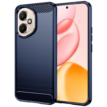 TPU gel ovitek "Brushed Carbon" za Honor 400 - moder
