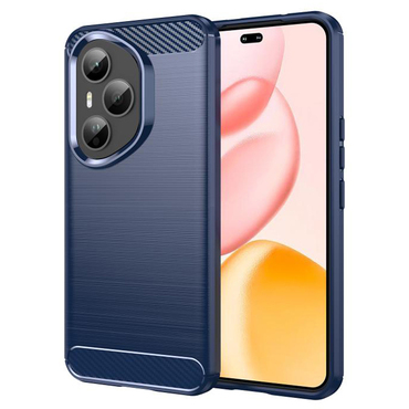 TPU gel ovitek "Brushed Carbon" za Honor 400 Pro - moder