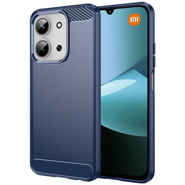 TPU gel ovitek "Brushed Carbon" za Xiaomi Redmi 15C 4G / Redmi 15C 5G / Poco C85 - moder