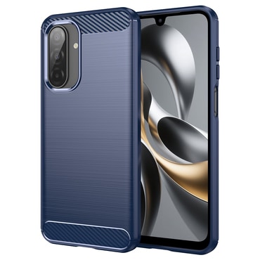 TPU gel ovitek "Brushed Carbon" za Samsung Galaxy A17 4G / A17 5G - moder