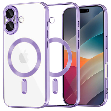Ovitek Techsuit "Luxury Crystal MagSafe" za iPhone 17 - svetlo vijoličen