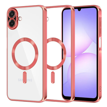 Ovitek Techsuit "Luxury Crystal MagSafe" za Samsung Galaxy A07 - rdeč