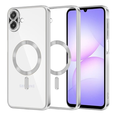 Ovitek Techsuit "Luxury Crystal MagSafe" za Samsung Galaxy A07 - srebrn