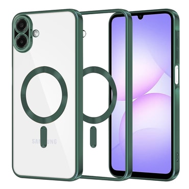 Ovitek Techsuit "Luxury Crystal MagSafe" za Samsung Galaxy A07 - temno zelen
