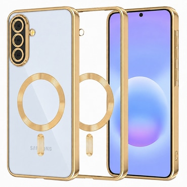 Ovitek Techsuit "Luxury Crystal MagSafe" za Samsung Galaxy A57 - zlat