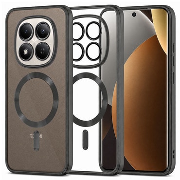 Ovitek Techsuit "Luxury Crystal MagSafe" za Xiaomi Redmi Note 15 Pro Plus / Poco M8 Pro - črn