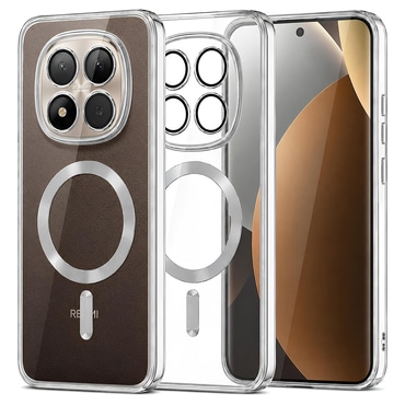 Ovitek Techsuit "Luxury Crystal MagSafe" za Xiaomi Redmi Note 15 Pro Plus / Poco M8 Pro - srebrn