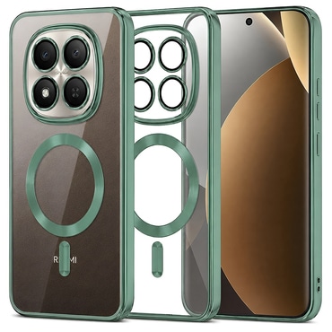 Ovitek Techsuit "Luxury Crystal MagSafe" za Xiaomi Redmi Note 15 Pro Plus / Poco M8 Pro - svetlo zelen