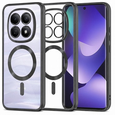 Ovitek Techsuit "Luxury Crystal MagSafe" za Xiaomi Redmi Note 15 4G / Redmi Note 15 5G / Poco M8 - črn