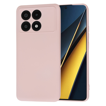 Silikonski ovitek Techsuit SoftFlex za Xiaomi Poco X6 Pro - svetlo roza