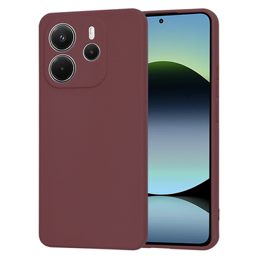 Silikonski ovitek Techsuit SoftFlex za Xiaomi Redmi Note 14 4G - temno rdeč