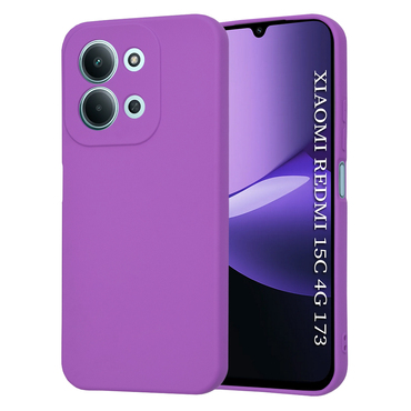 Silikonski ovitek Techsuit SoftFlex za Xiaomi Redmi 15C 4G / 5G - vijoličen