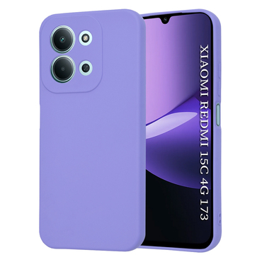 Silikonski ovitek Techsuit SoftFlex za Xiaomi Redmi 15C 4G / 5G - svetlo vijoličen