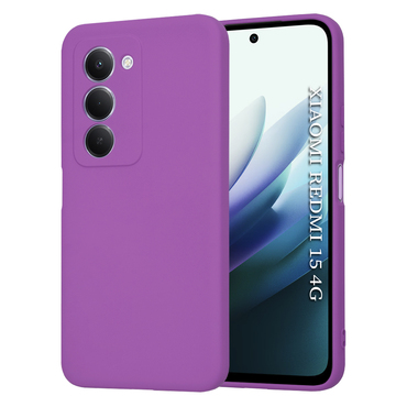 Silikonski ovitek Techsuit SoftFlex za Xiaomi Redmi 15 4G / 5G - vijoličen